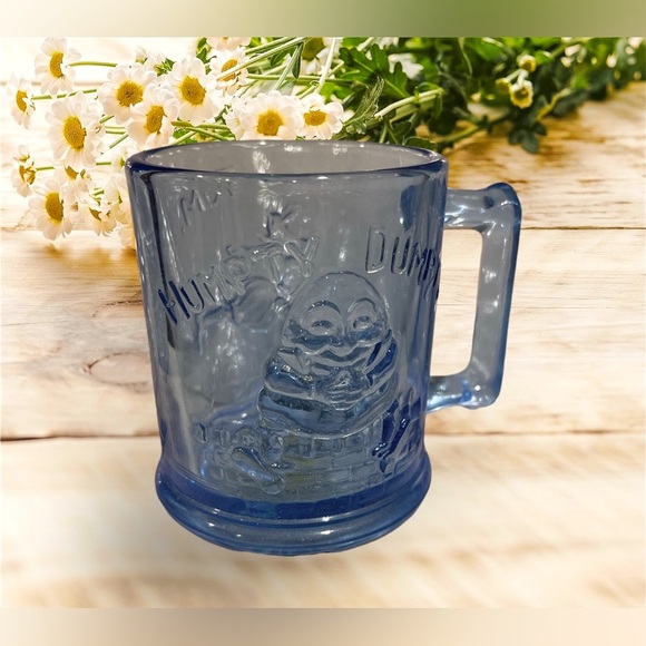 Vintage Tiara Blue Glass Nursery Rhyme Set in Original Box - Picture 4 of 4